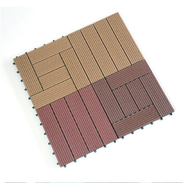 Co-Extrusion 500*500 mm WPC Interlocking Waterproof Deck Tiles